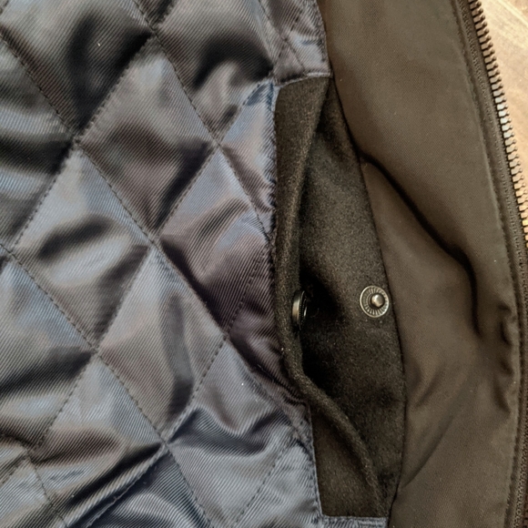 Michael Kors Black Wool Pea Coat Jacket Size Med - Picture 9 of 11